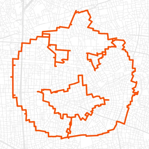 中野のかぼちゃのGPSアートルート（かぼちゃ・22.2km）