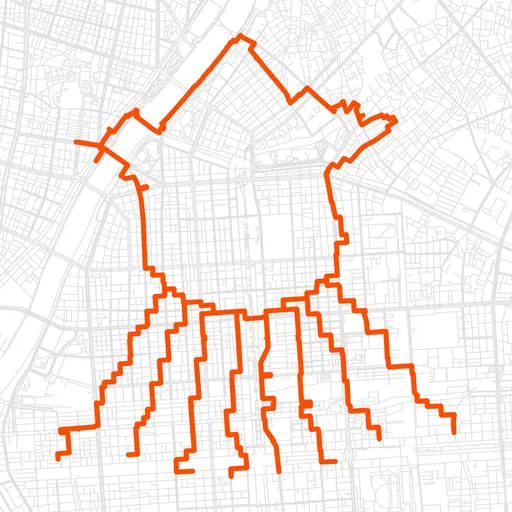 台東のいかのGPSアートルート（いか・32.0km）