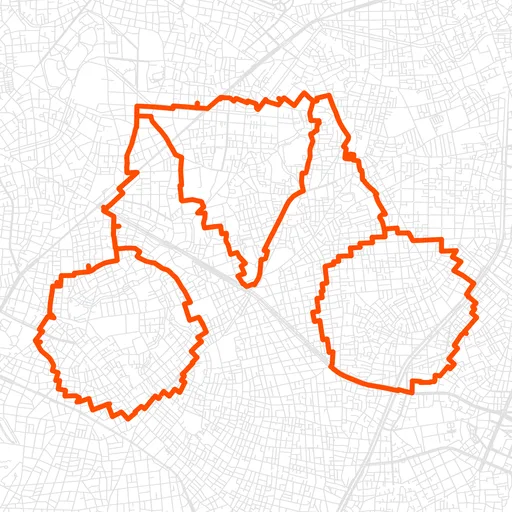 豊島の自転車のGPSアートルート（自転車・21.6km）